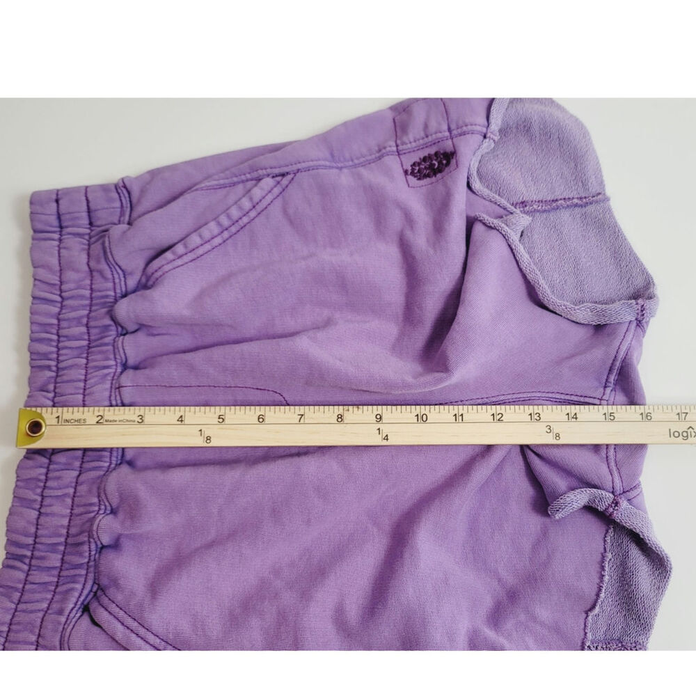 Free People / FP Movement All Star Solid Shorts in Washed Super Berry, sz Medium - Picture 12 of 12